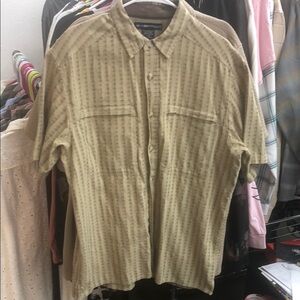 Exofficio Tan Casual Button Down Shirt Lightweight